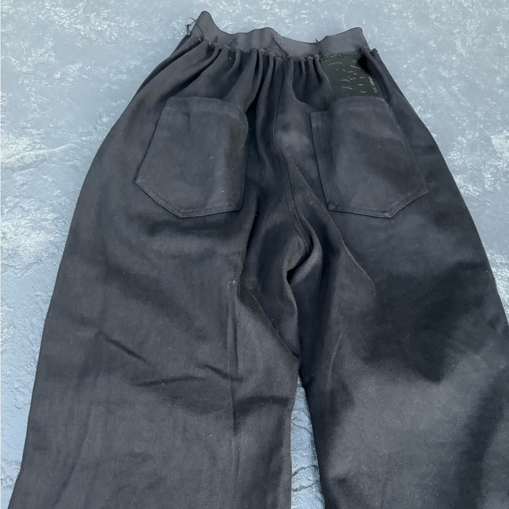 Raf Simons High Rise Wide Leg Jeans Cotton Pants Size 44 (AW22) - Picture 14 of 16